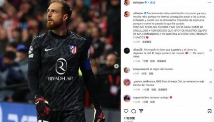 奥布拉克社媒：备受打击&amp;非常愤怒，但无从解释被淘汰的原因